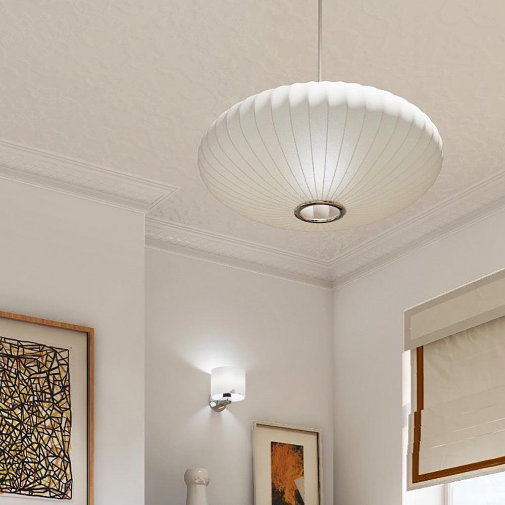 Nebula Blase Maulbeerseide Pendelleuchte Lampe-Letslighting