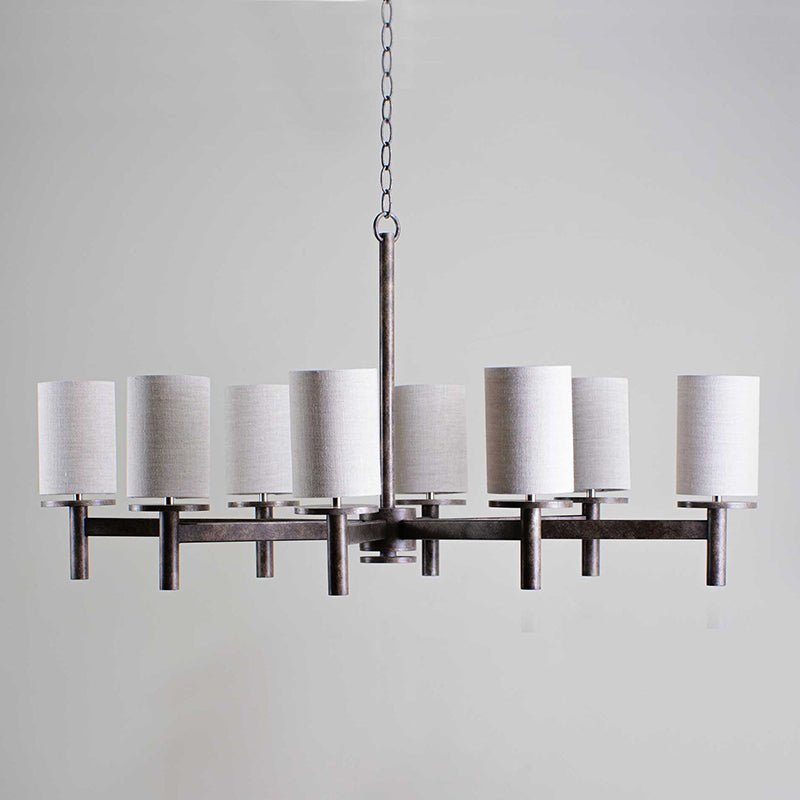 Iltalaris Kronleuchter Messing Stoff Premium Nordisch Art-Letslighting