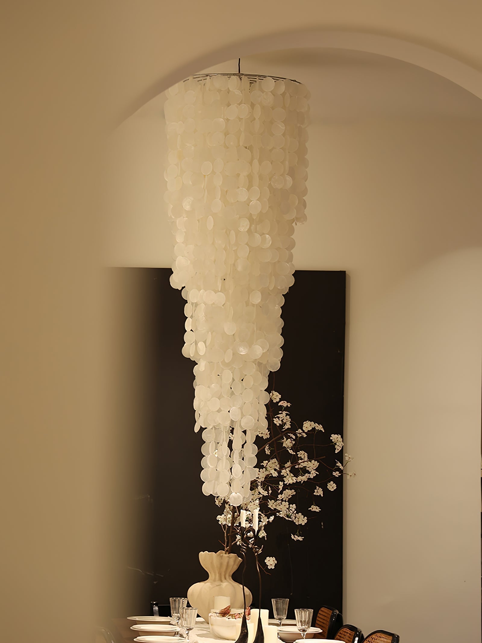 Eloryra Kaskadierender Glas-Kronleuchter-Letslighting