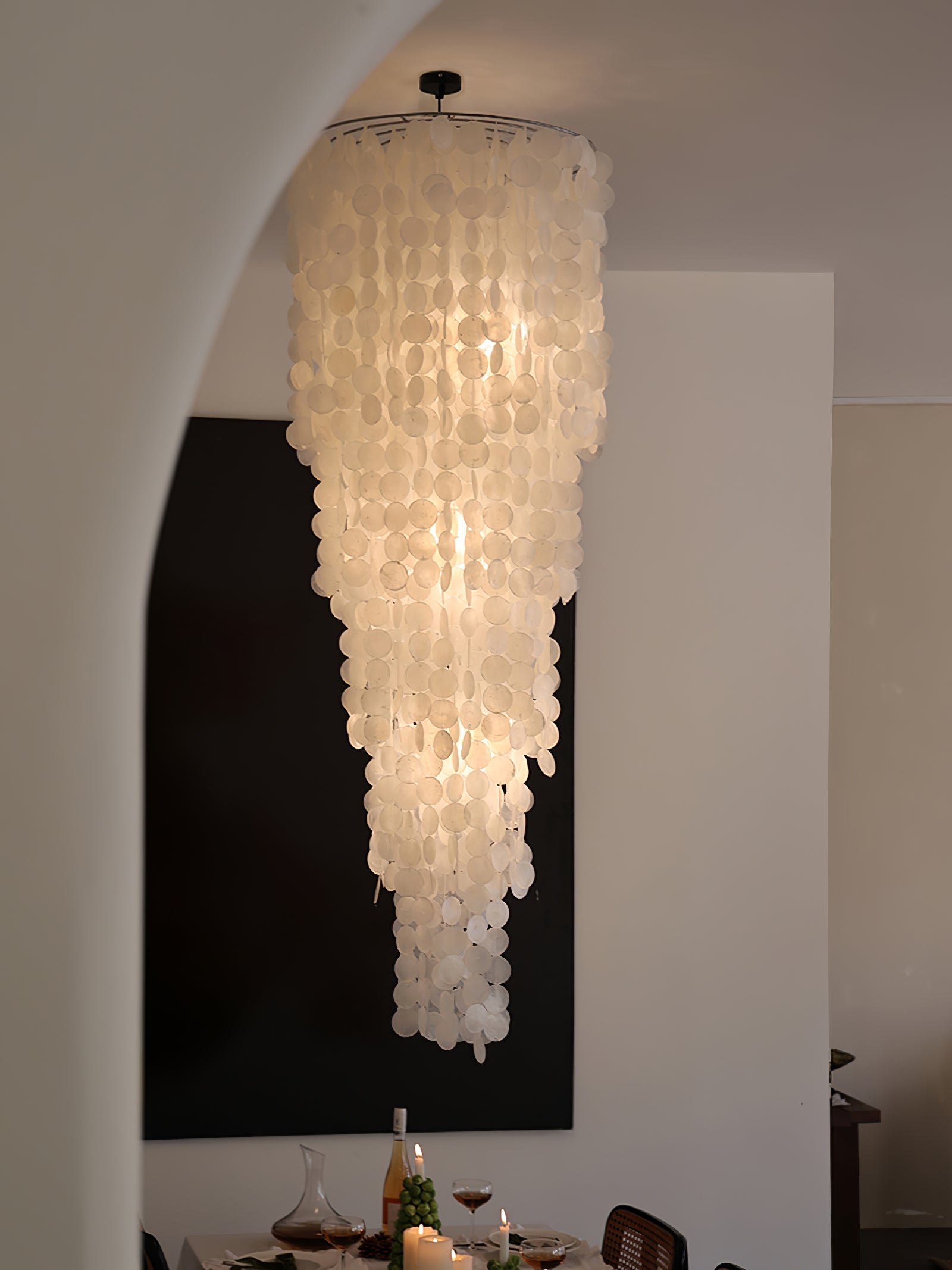 Eloryra Kaskadierender Glas-Kronleuchter-Letslighting