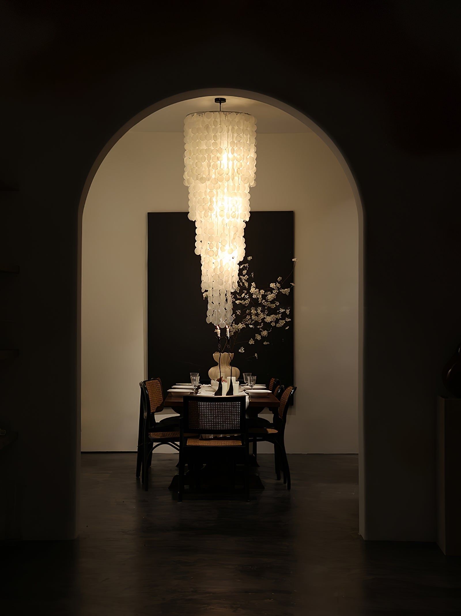 Eloryra Kaskadierender Glas-Kronleuchter-Letslighting