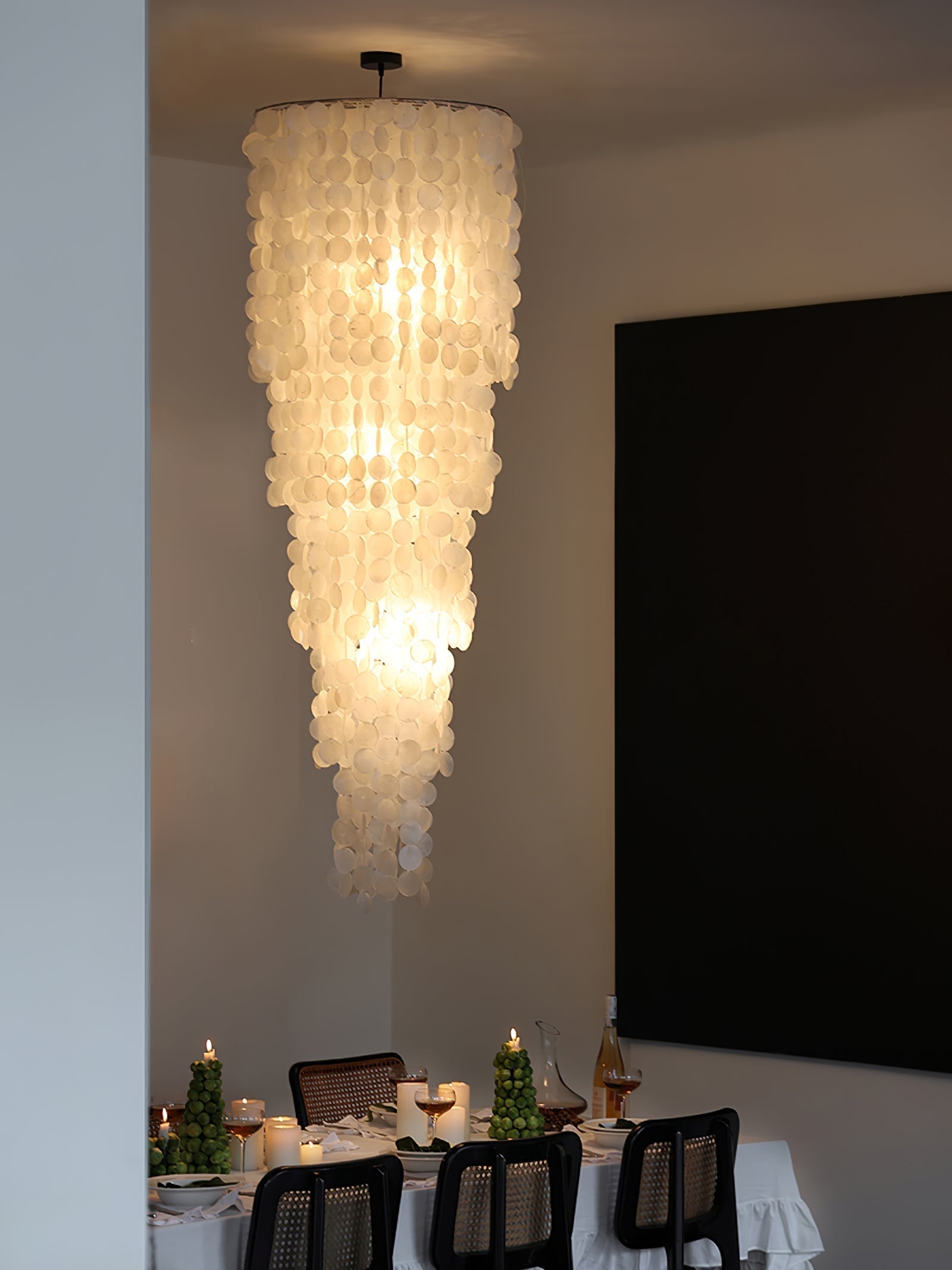 Eloryra Kaskadierender Glas-Kronleuchter-Letslighting