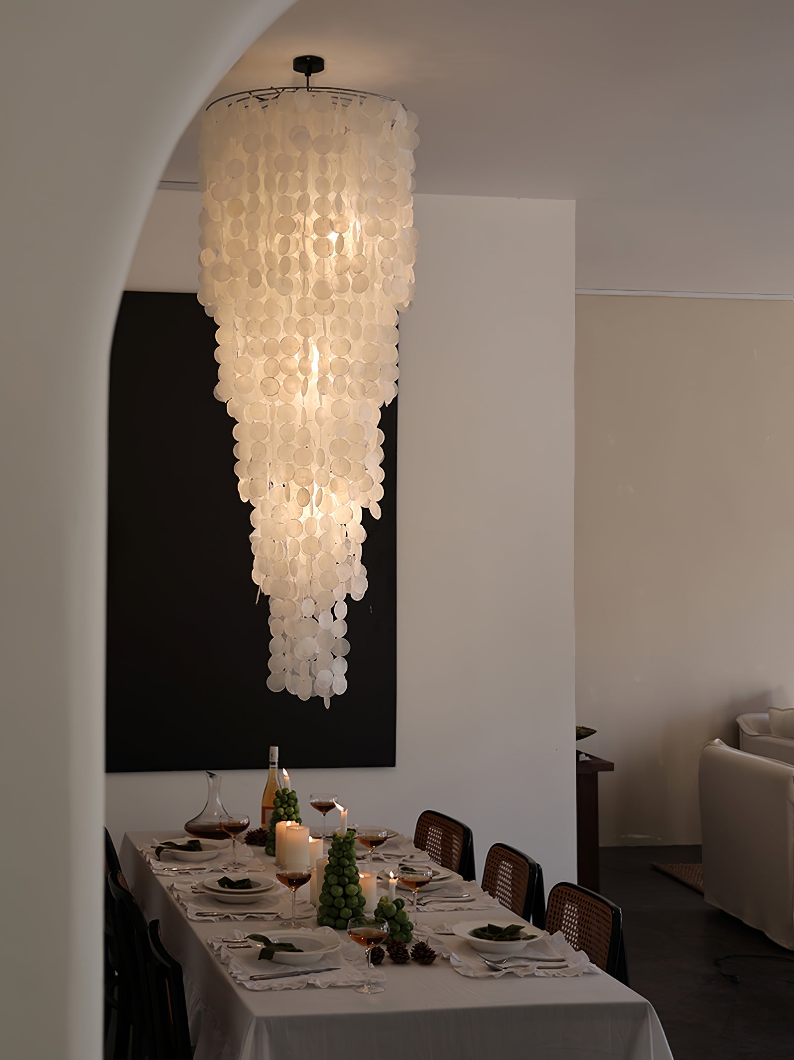 Eloryra Kaskadierender Glas-Kronleuchter-Letslighting