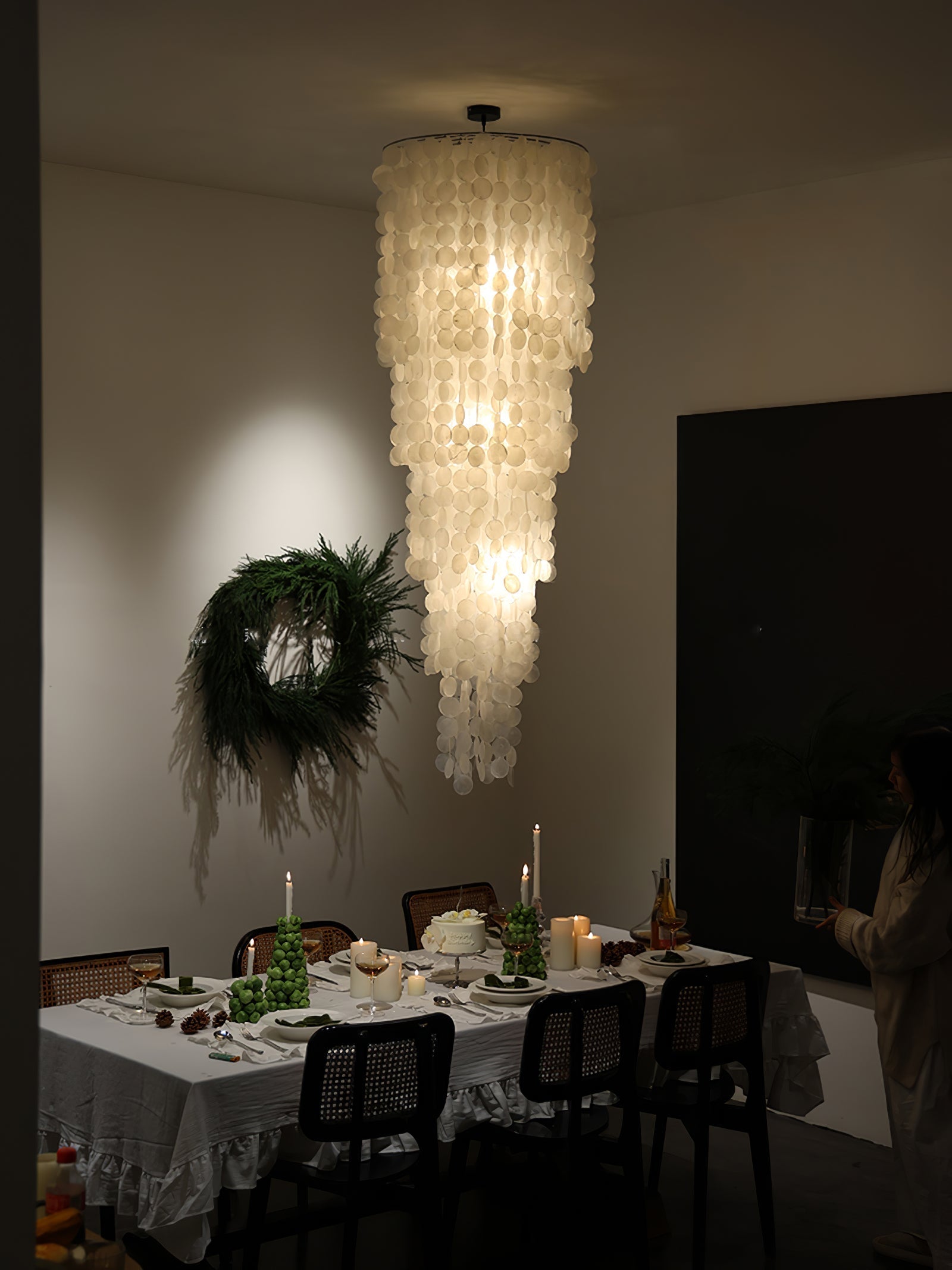 Eloryra Kaskadierender Glas-Kronleuchter-Letslighting