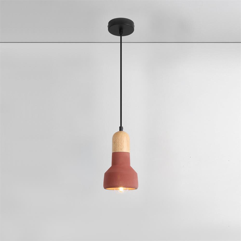 Trio Rustikale Holz-Pendelleuchte-Letslighting