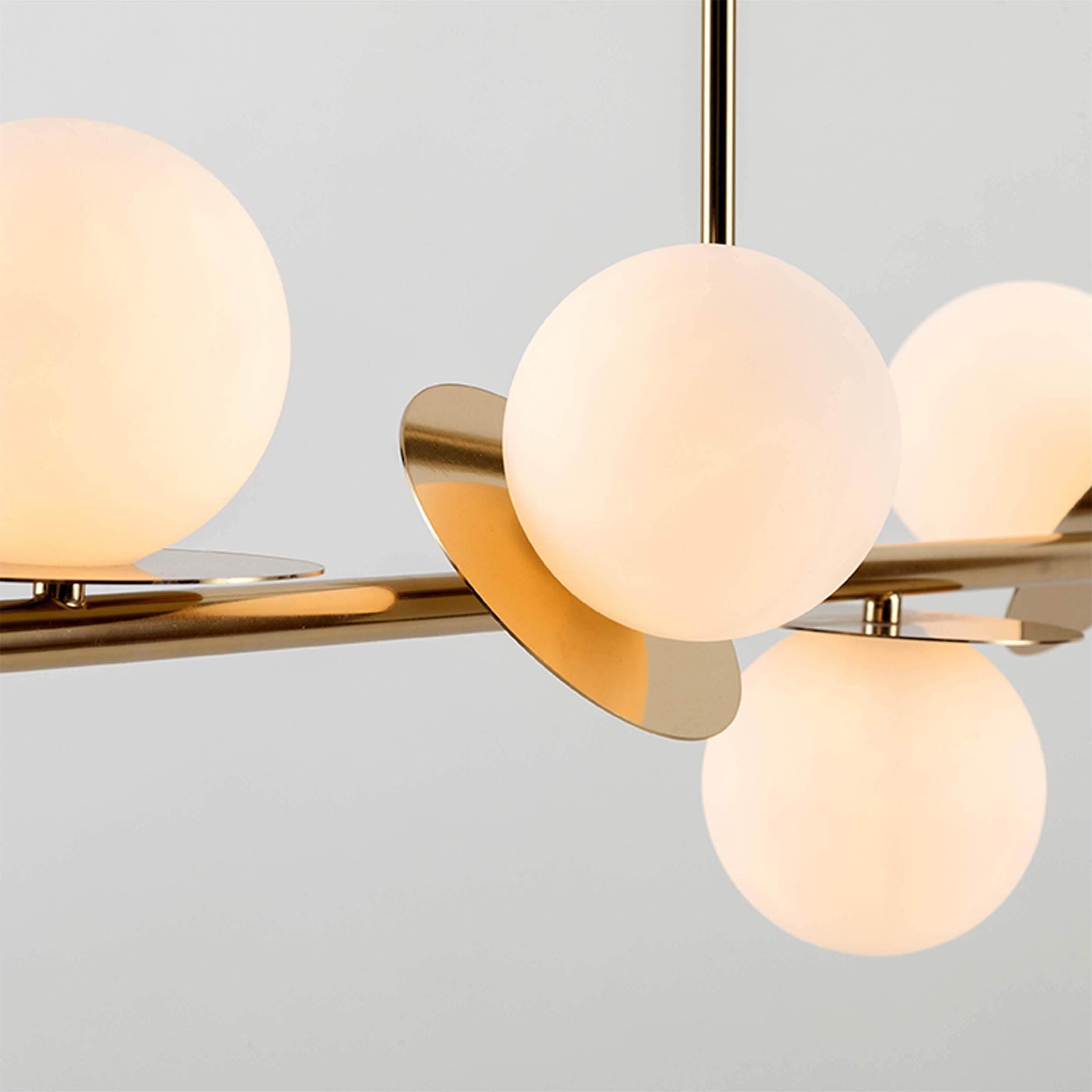 Evvararis Messing Glas Modern Minimalistisch Kronleuchter-Letslighting