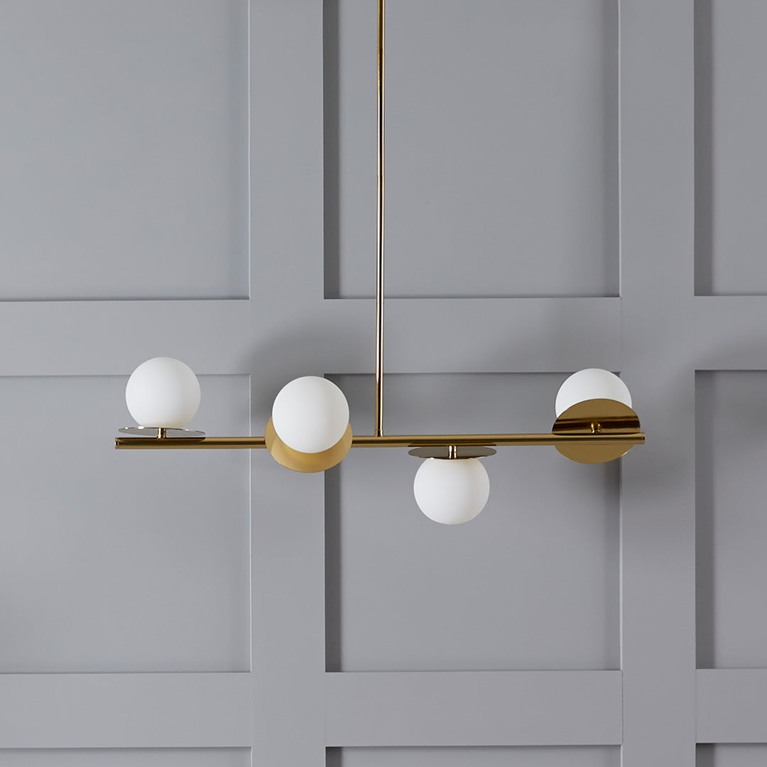 Evvararis Messing Glas Modern Minimalistisch Kronleuchter-Letslighting