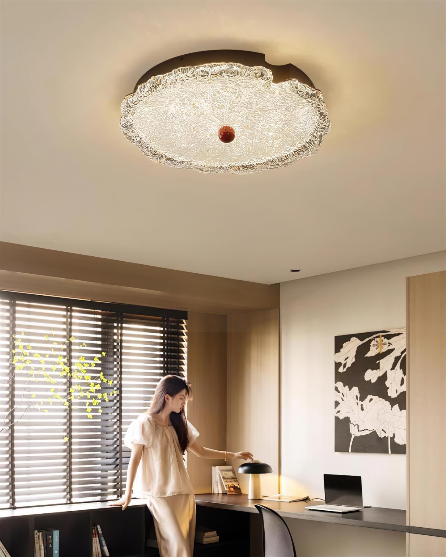 Gialo Deckenleuchte Glas Modern Strukturiert-Letslighting