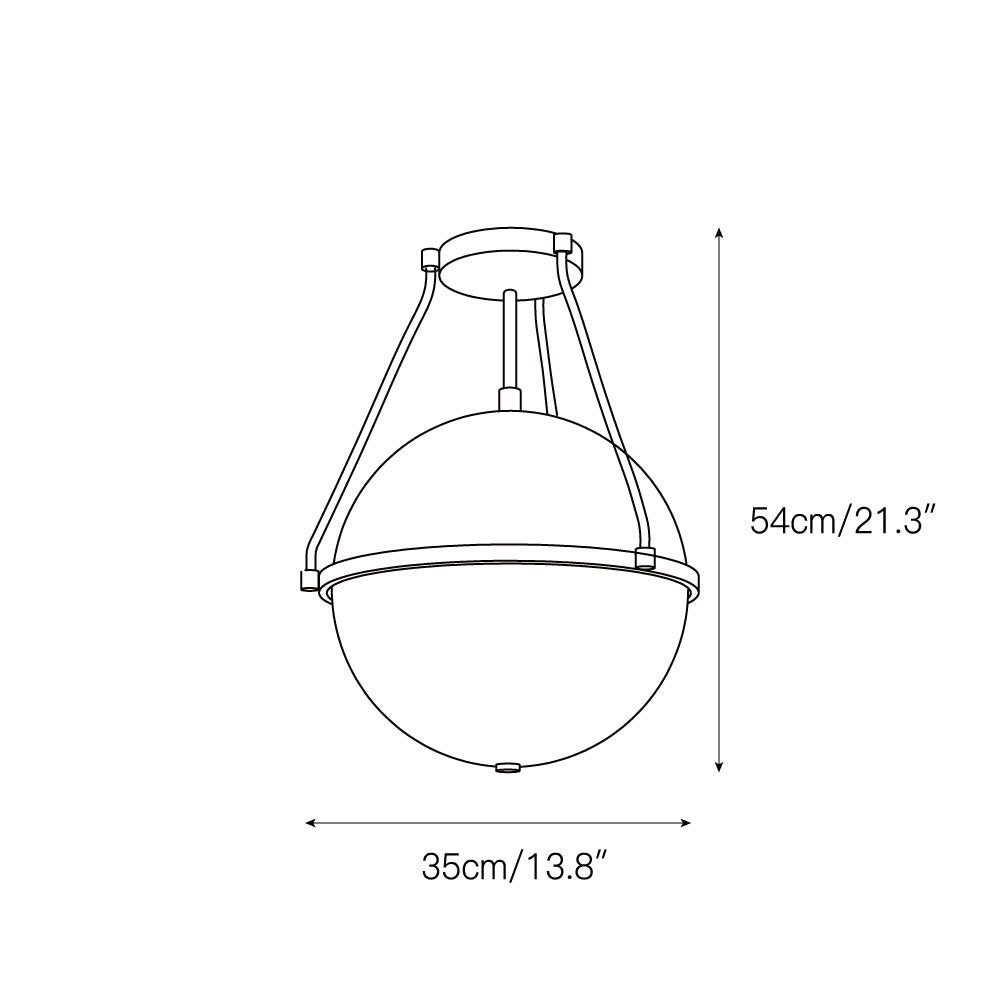 Atale Deckenleuchte Glas Modern Minimalistisch-Letslighting