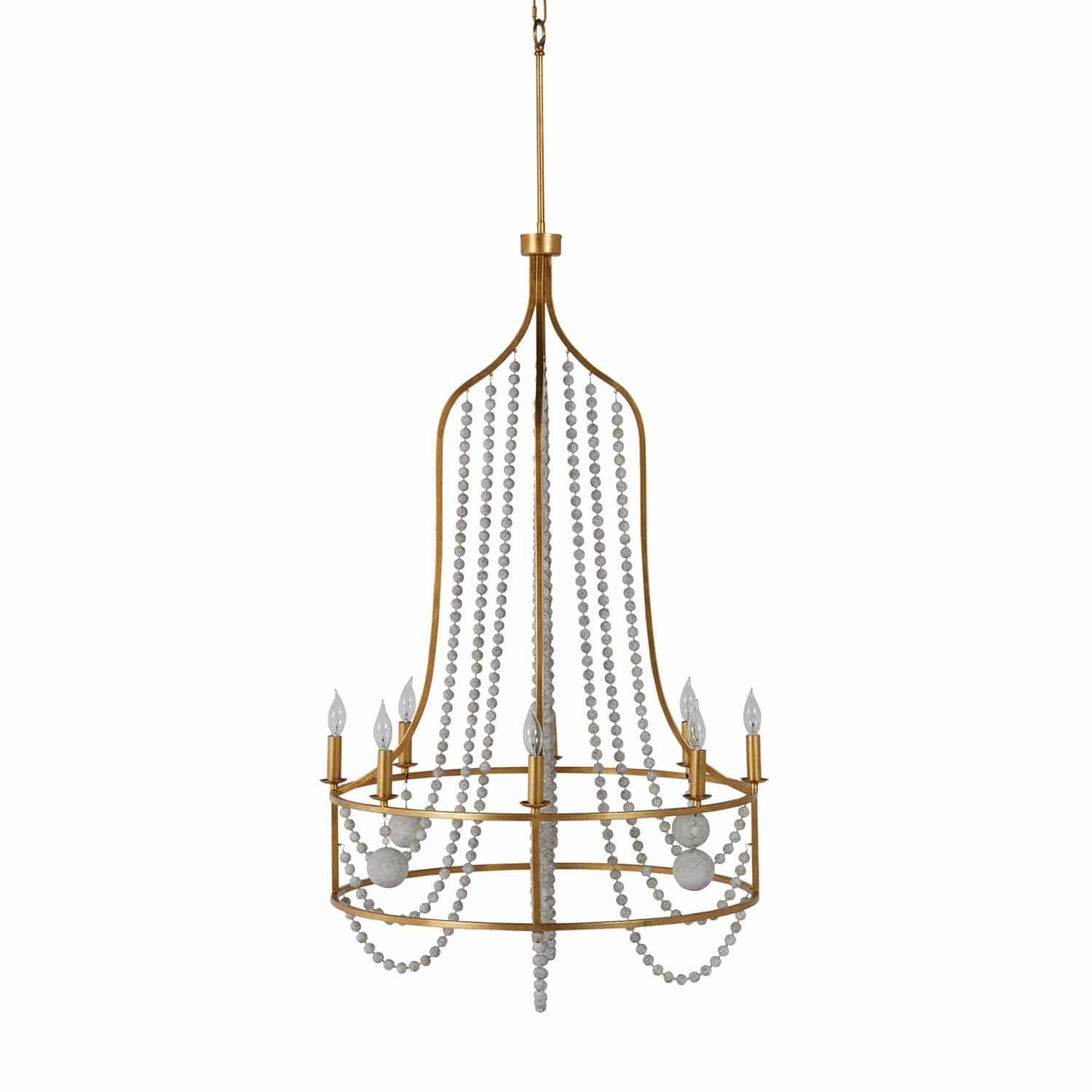 Zethayra Industrieller Vintage Kronleuchter aus Holz-Letslighting
