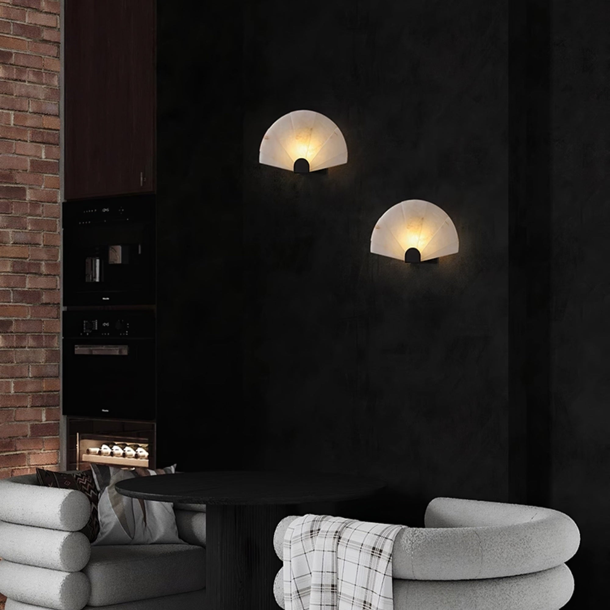 Aurelia Minimalist Alabaster Wall Light - Neutralighting