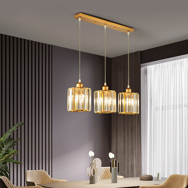 Herbert Modern Rund/Quadrat LED Pendelleuchte Schwarz/Gold Wohnzimmer/Küche