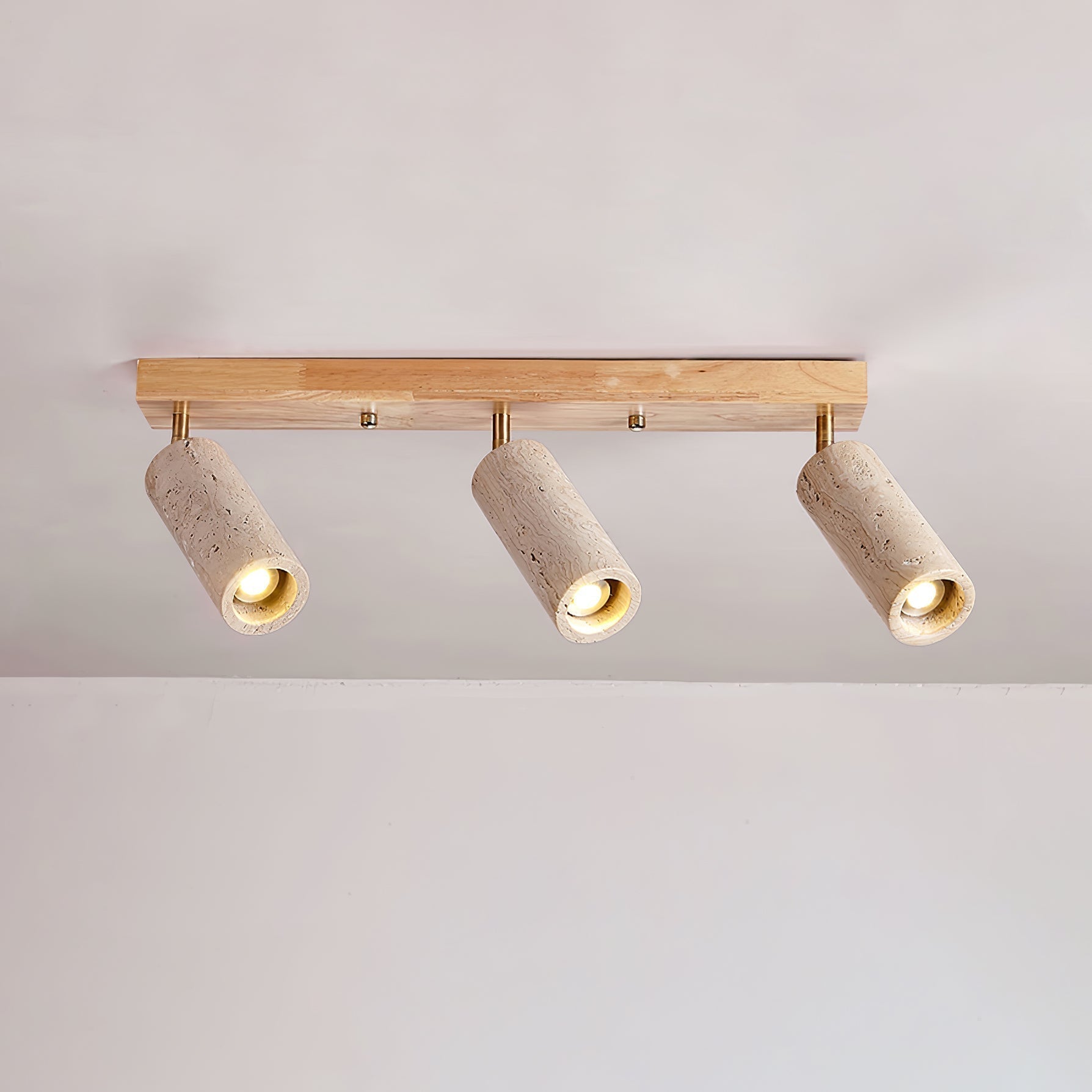 Eurliryra Multi-Cylinder Travertine Track Light - Neutralighting