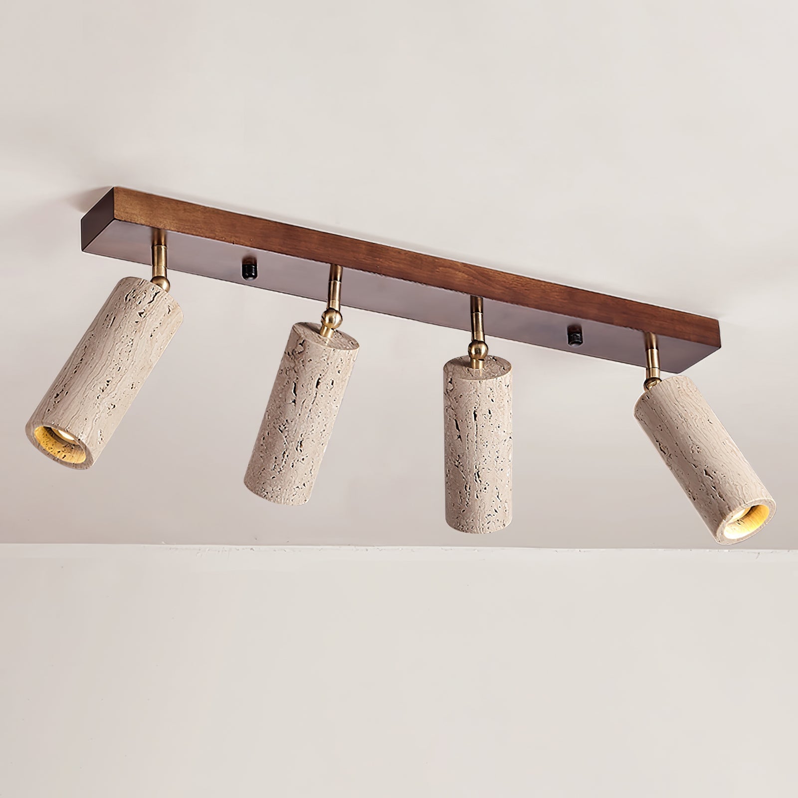 Eurliryra Multi-Cylinder Travertine Track Light - Neutralighting