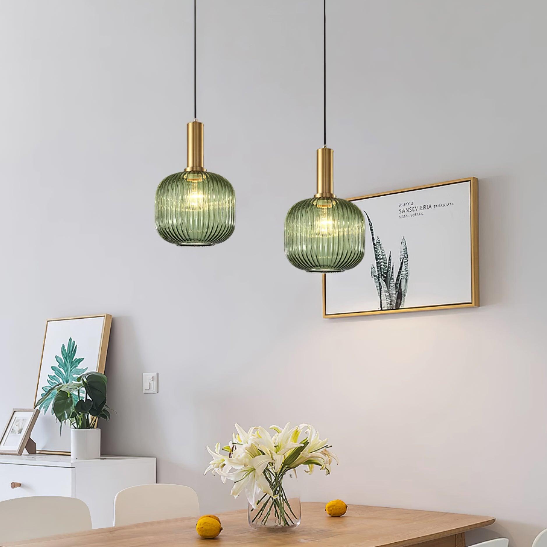 Elara Ribbed Pendant Lamp - Letslighting