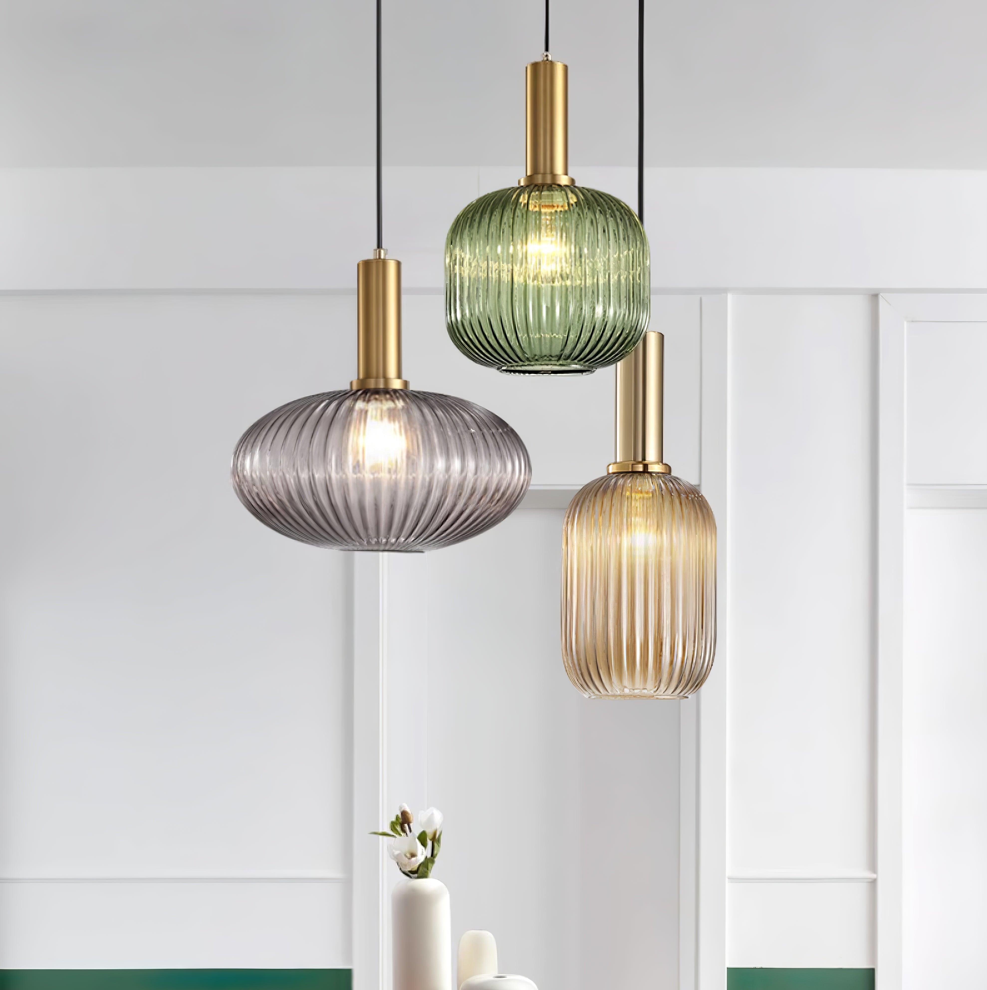 Elara Ribbed Pendant Lamp - Letslighting