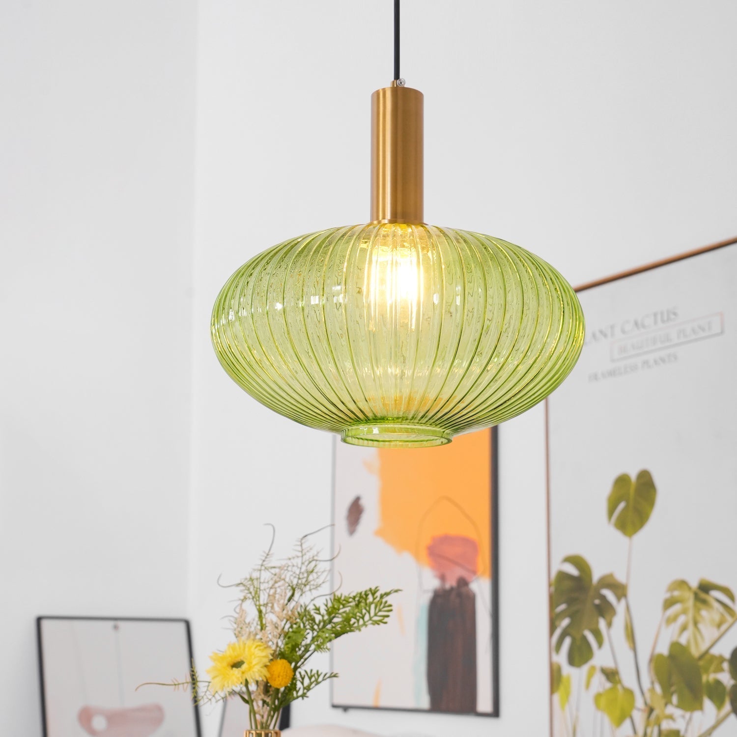 Elara Ribbed Pendant Lamp - Letslighting
