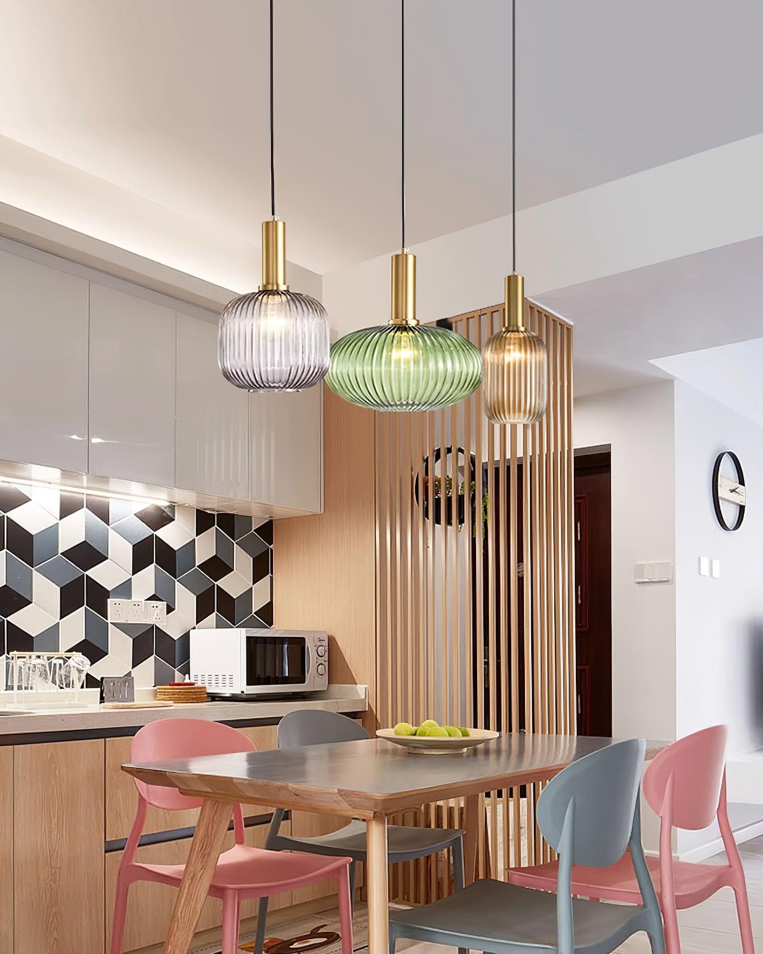 Elara Ribbed Pendant Lamp - Letslighting