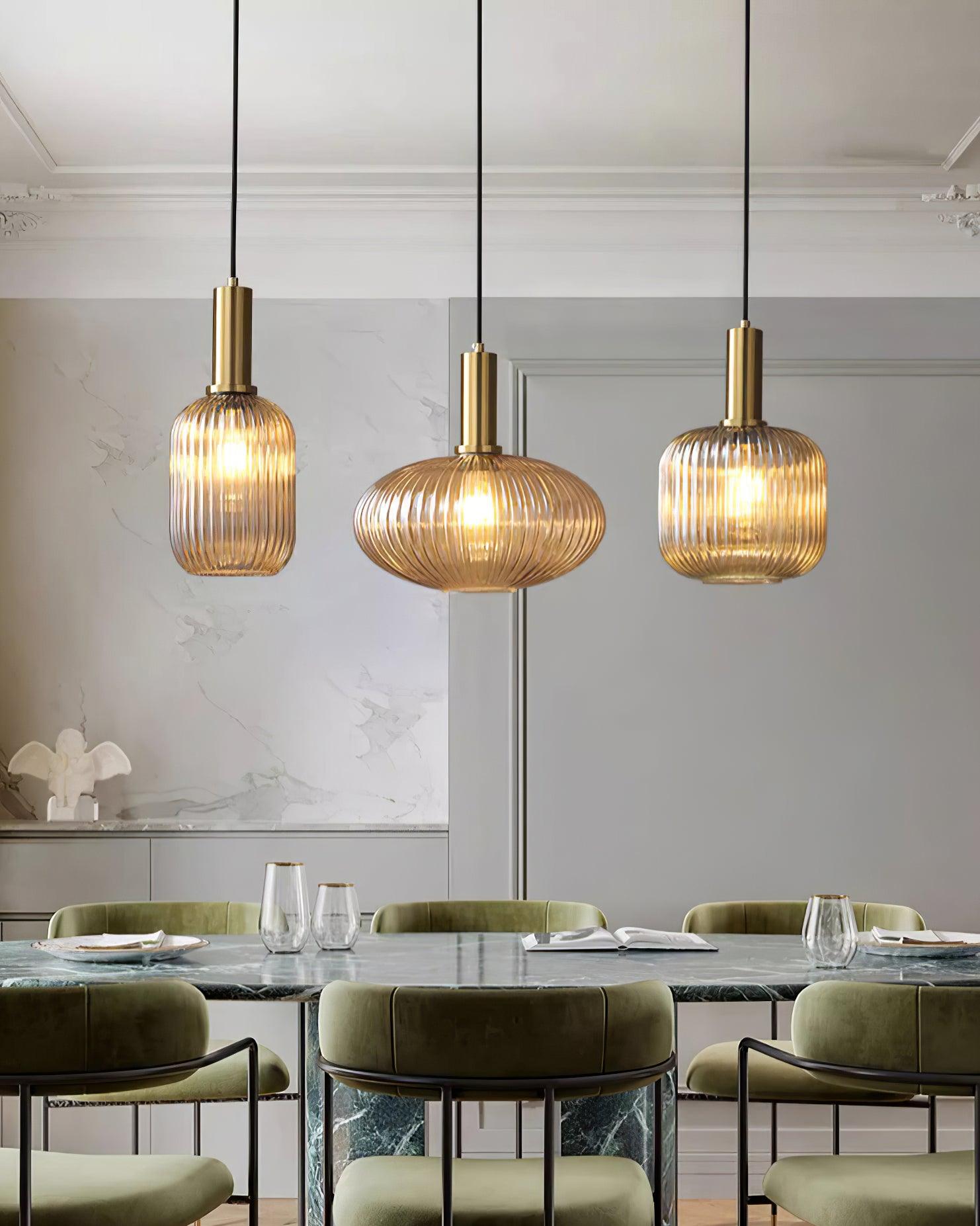 Elara Ribbed Pendant Lamp - Letslighting
