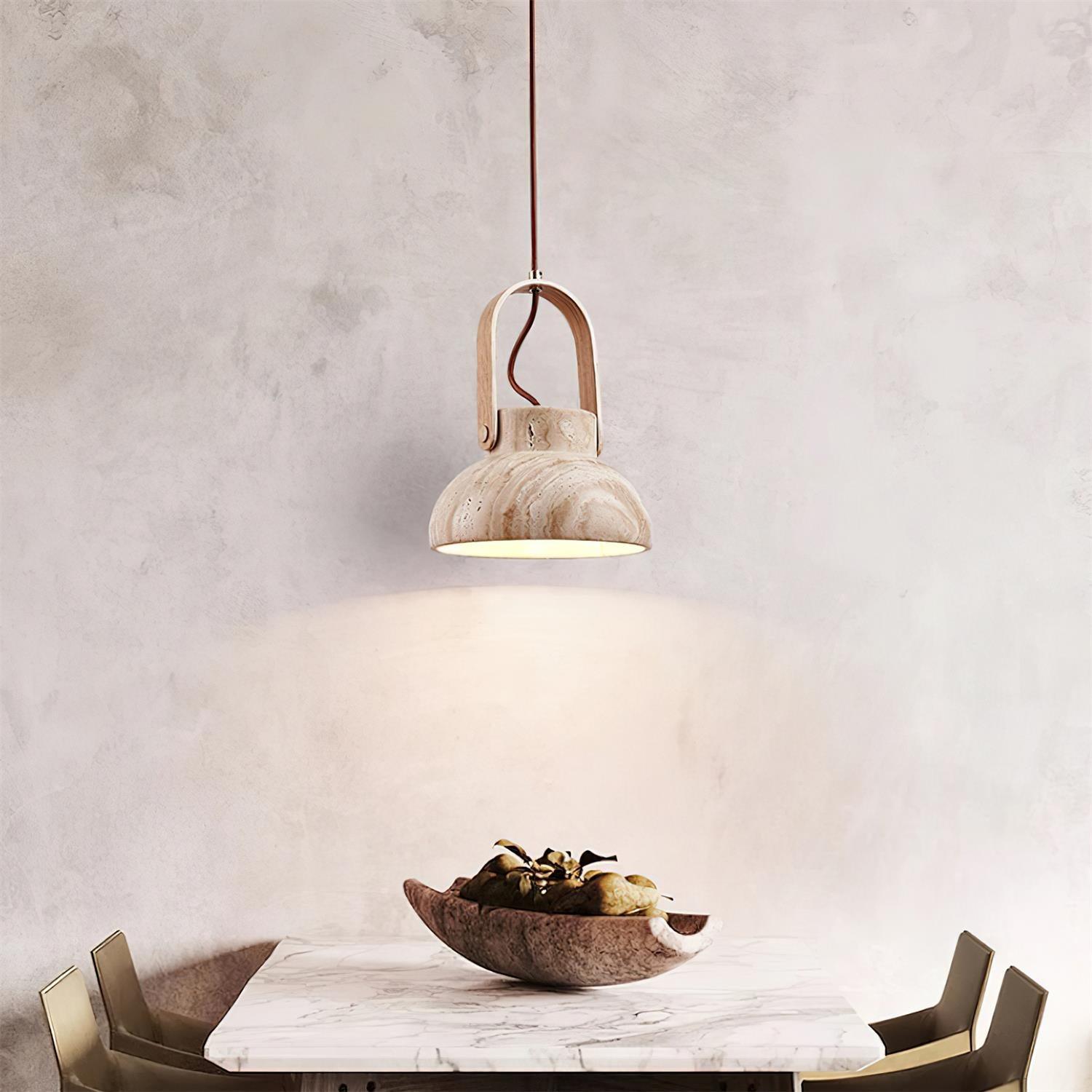 Cesta Travertine Pendant Light - Letslighting