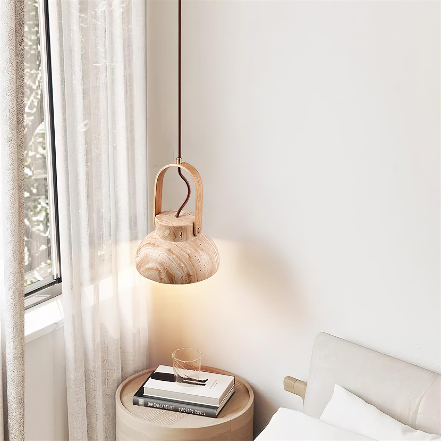 Cesta Travertine Pendant Light - Letslighting