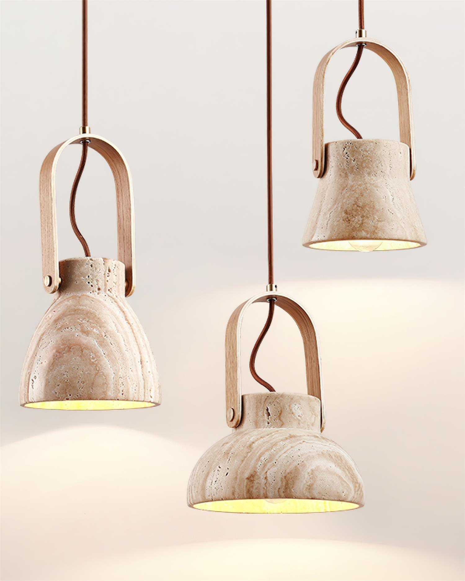 Cesta Travertine Pendant Light - Letslighting