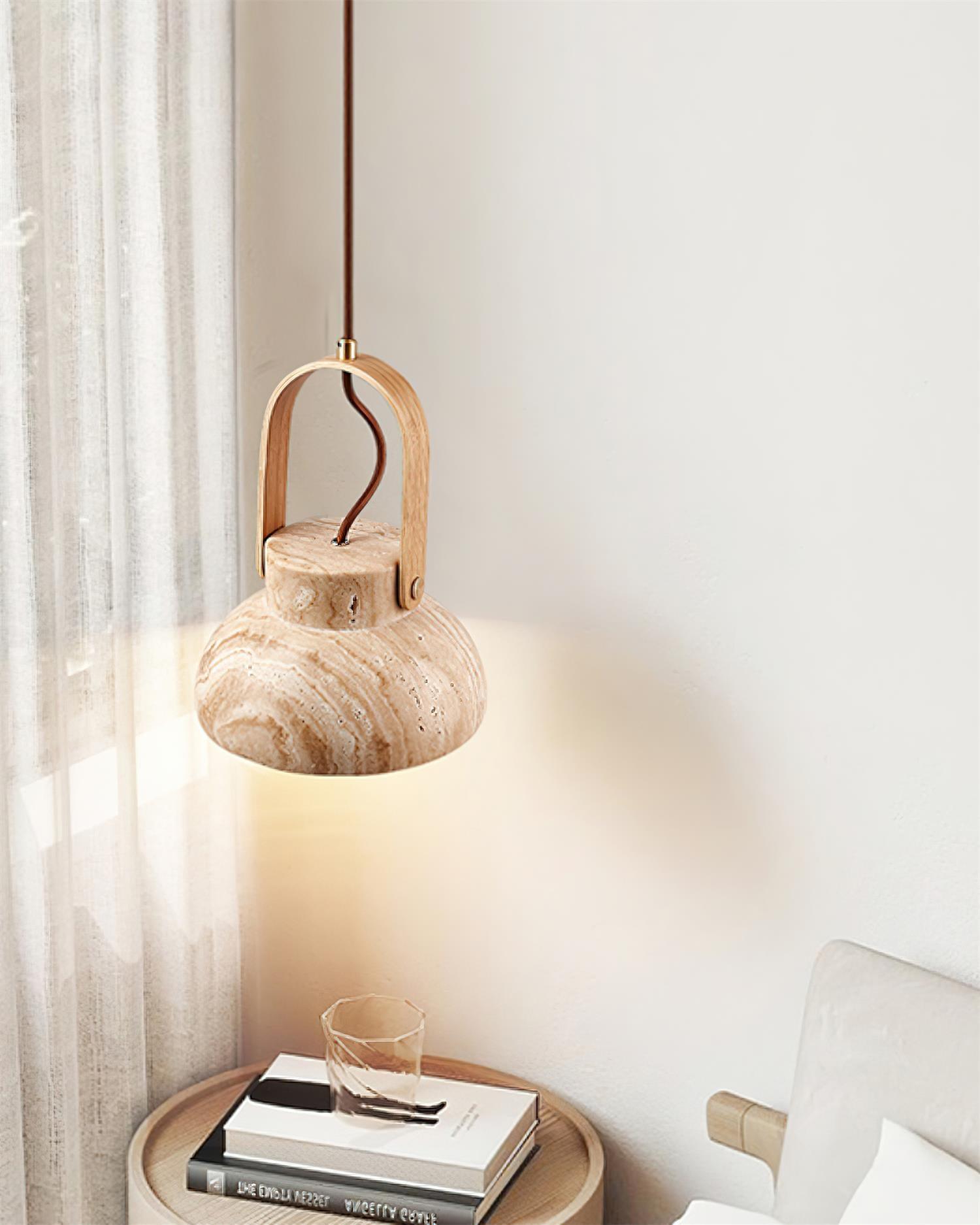 Cesta Travertine Pendant Light - Letslighting