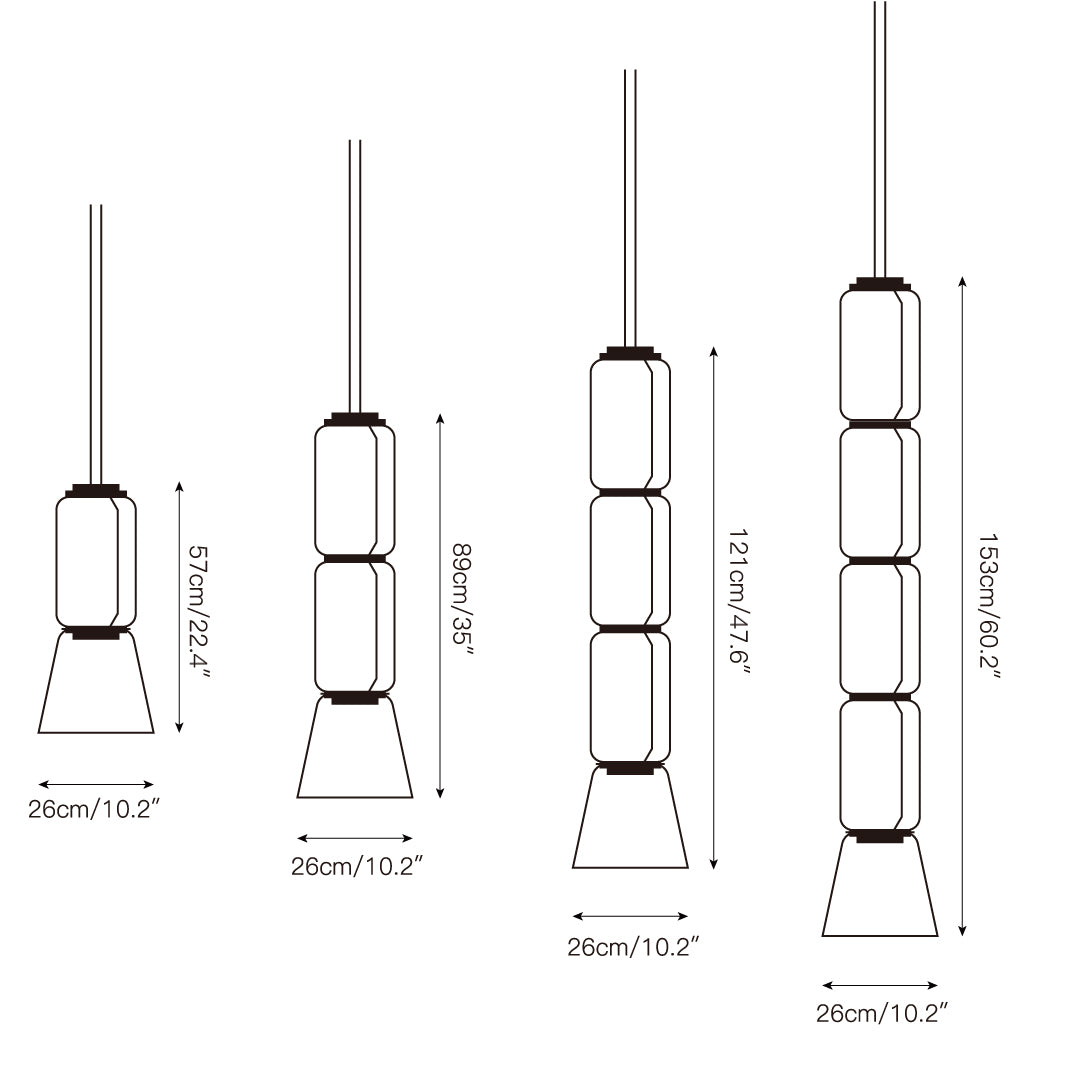 Cadorus Glas Premium Eleganz Pendelleuchte-Letslighting