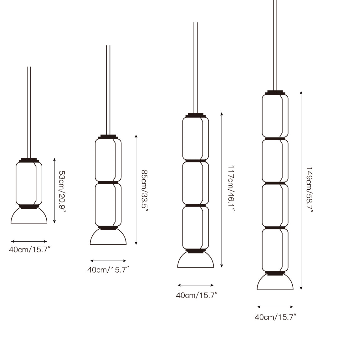 Cadorus Glas Premium Eleganz Pendelleuchte-Letslighting