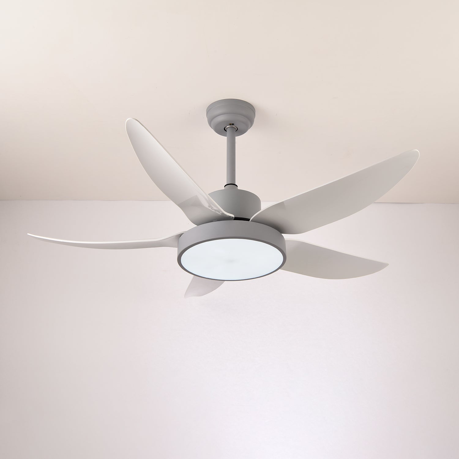 Auron Moderne Deckenventilatorleuchte in Grau