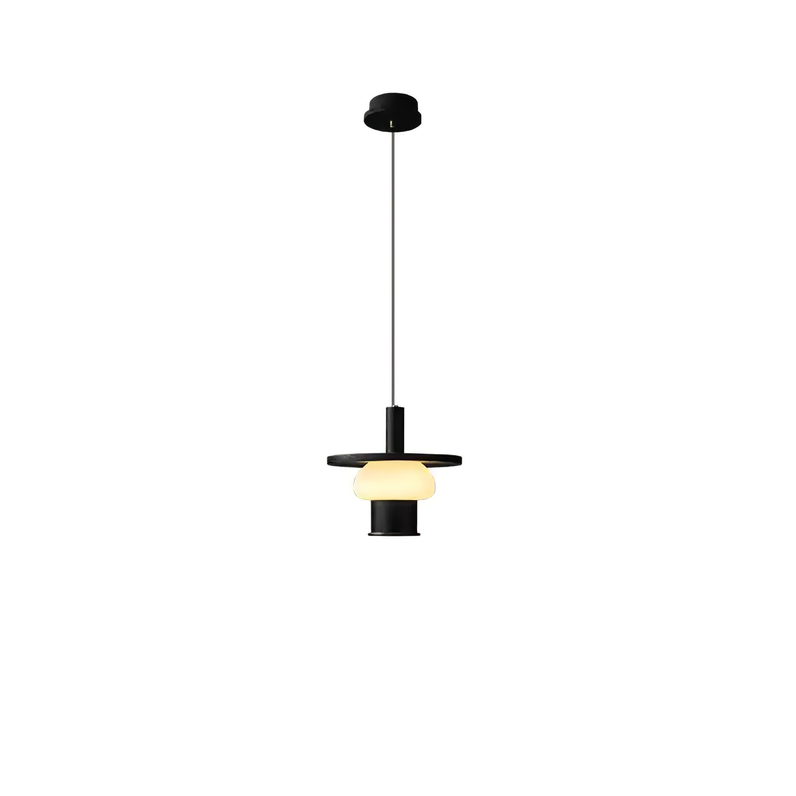 Zephaan Klassische Pendelleuchte aus Glas und Holz-Letslighting