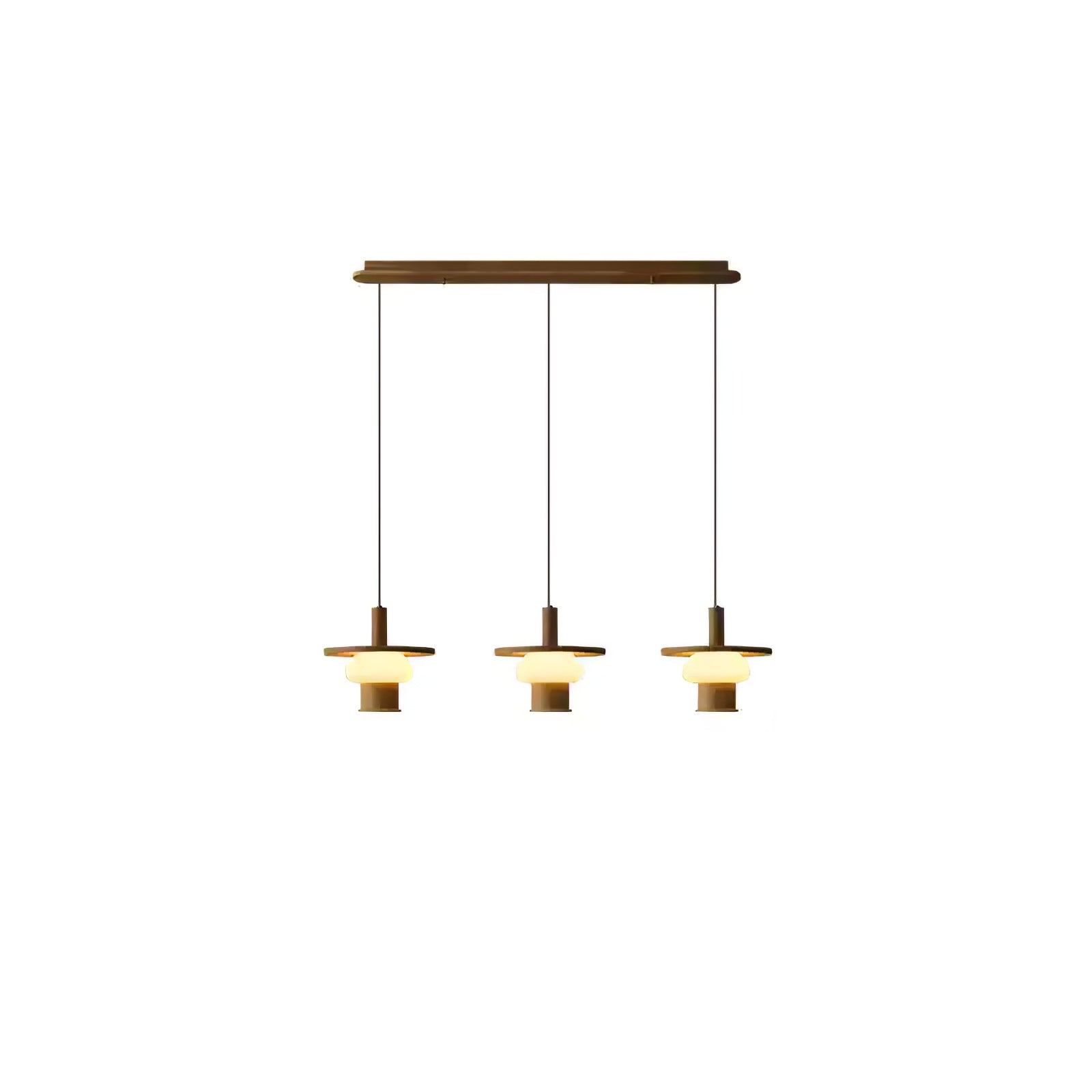 Zephaan Klassische Pendelleuchte aus Glas und Holz-Letslighting