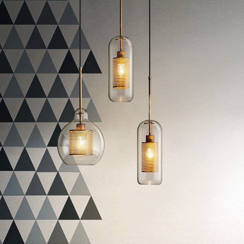 Valentina Industrie LED Pendelleuchte, Glas, Kugel, Esszimmer