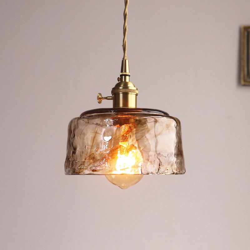 Valentina  Pendelleuchte Vintage LED  Metall Glas Esszimmer Wohnzimmer Schlafzimmer