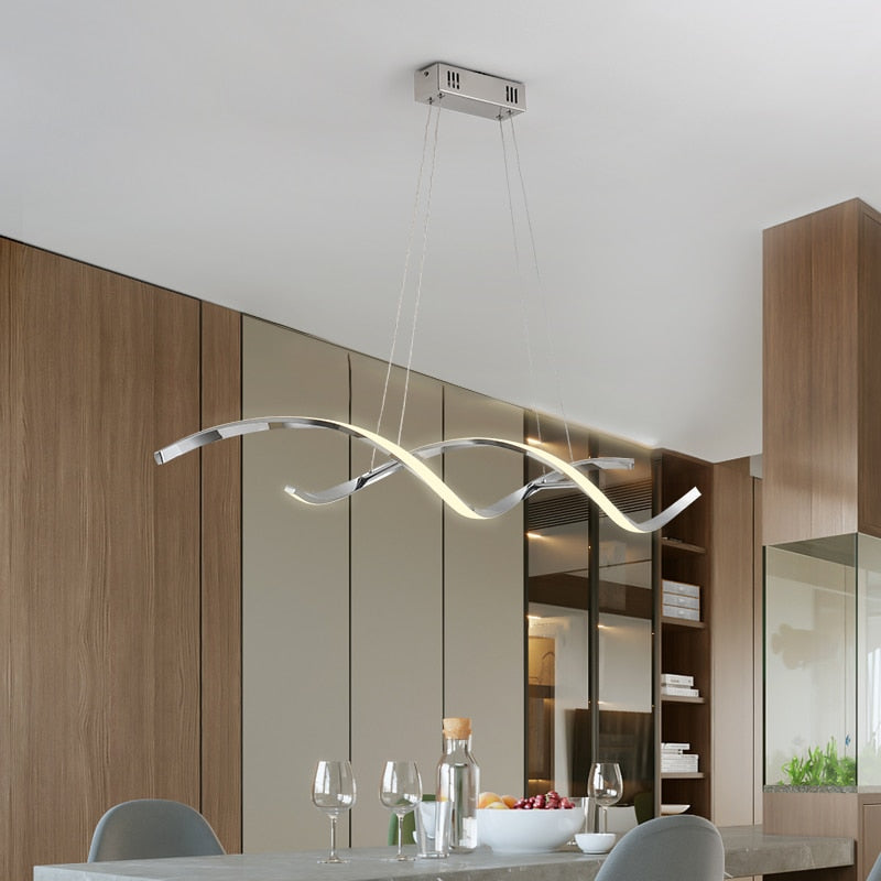 Arisha Pendelleuchte,Wellig Linear