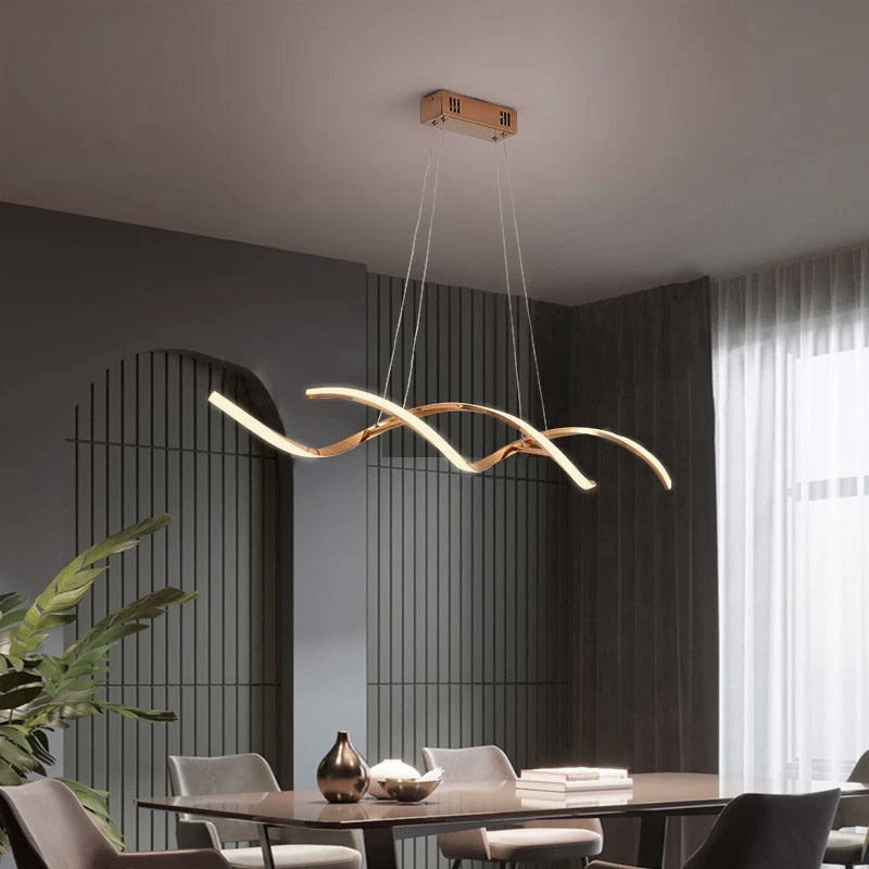 Arisha Pendelleuchte,Wellig Linear