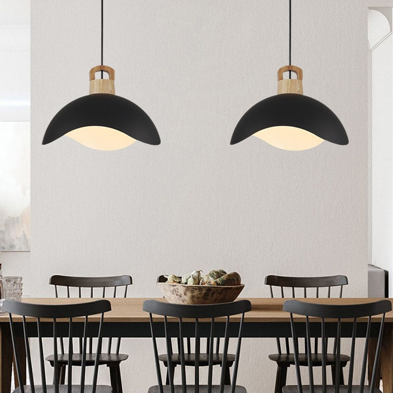 Valentina Design LED Pendelleuchte Schwarz Schlafzimmer/Esszimmer Metall
