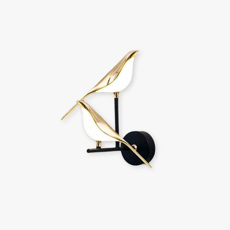 Arisha Minimalist Design LED Wandleuchte Gold Wohn/Schlaf/Kinderzimmer Metall&Acryl