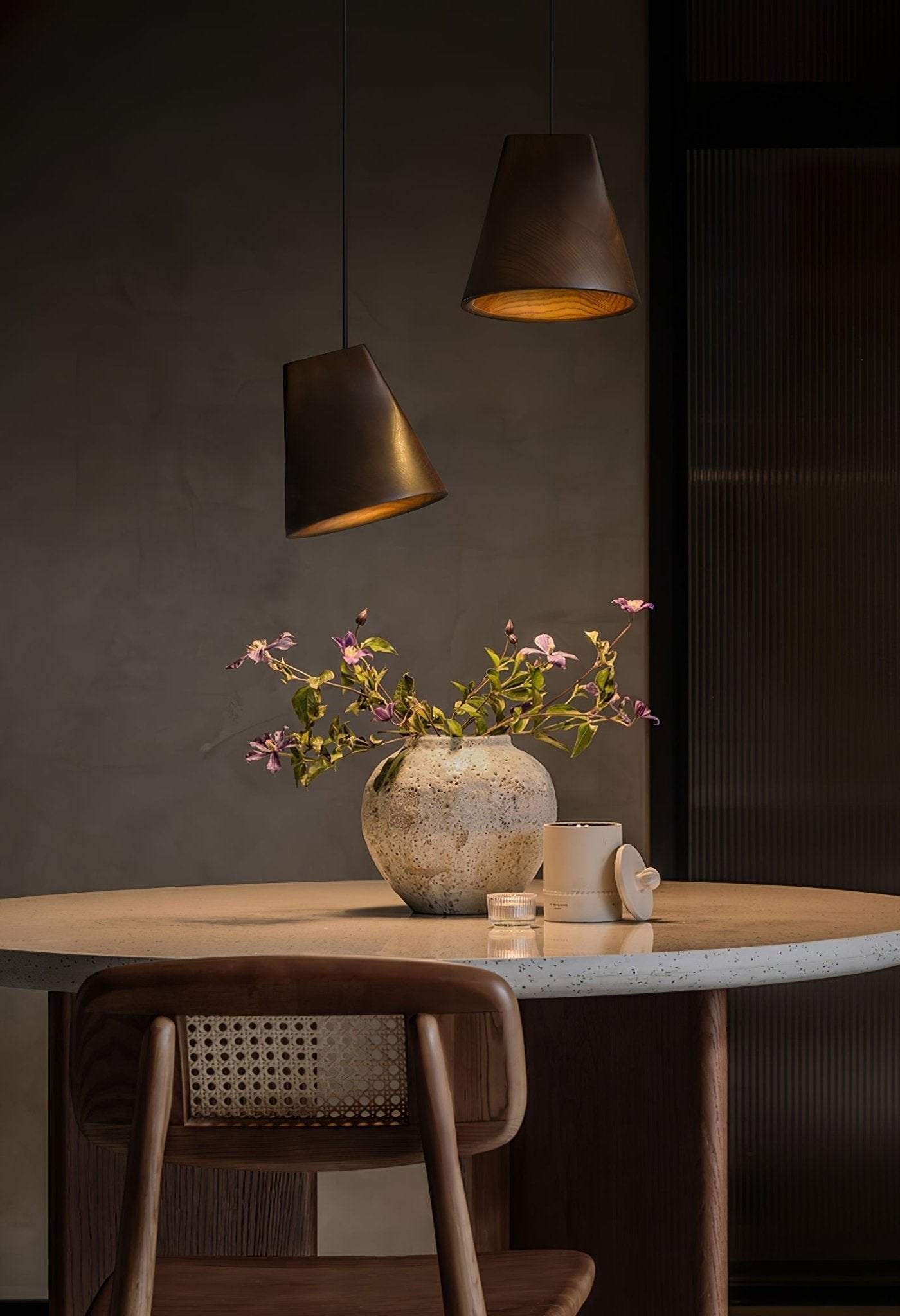 Vetra Rustikale Holz-Pendelleuchte-Letslighting