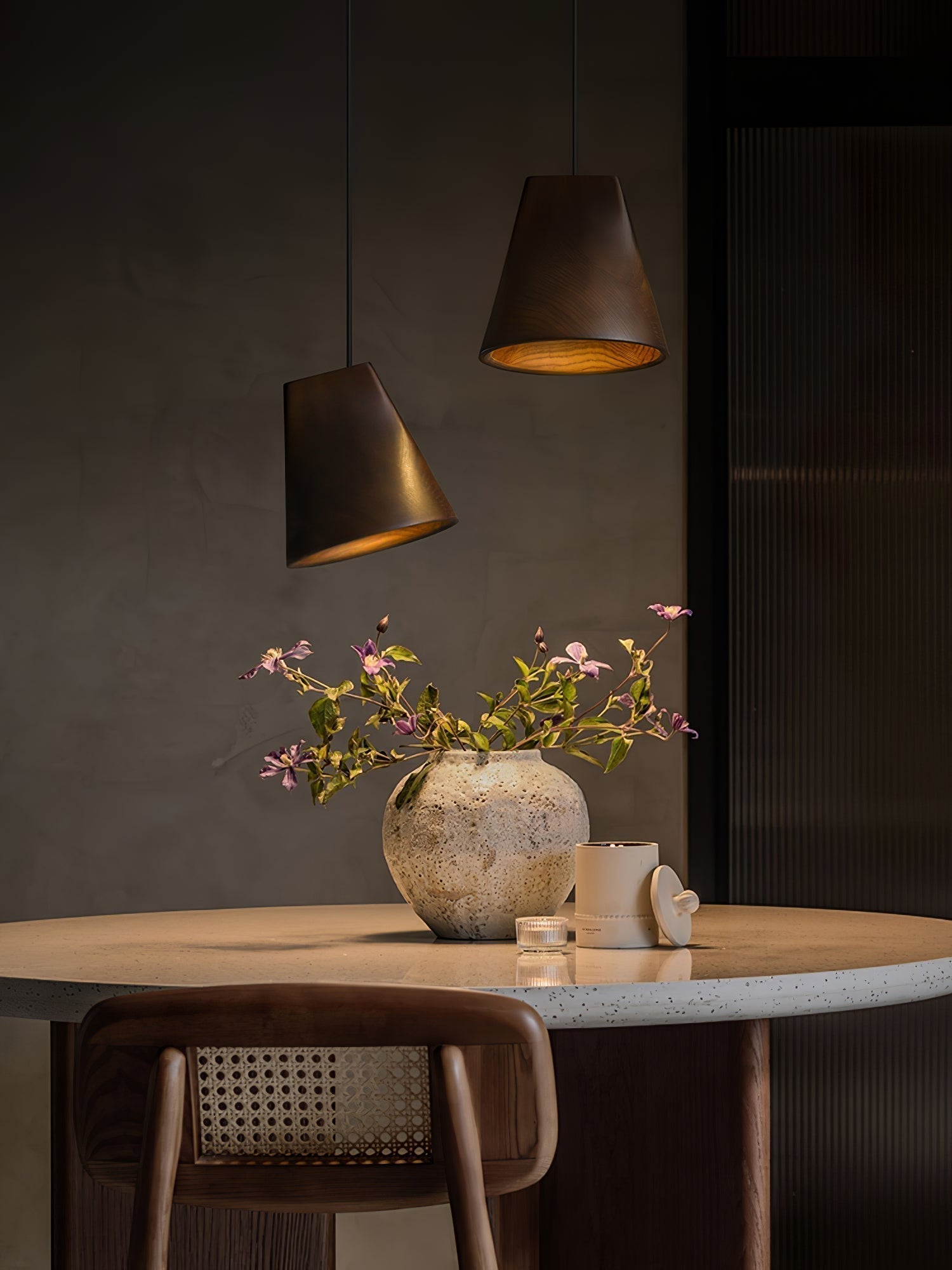 Vetra Rustikale Holz-Pendelleuchte-Letslighting