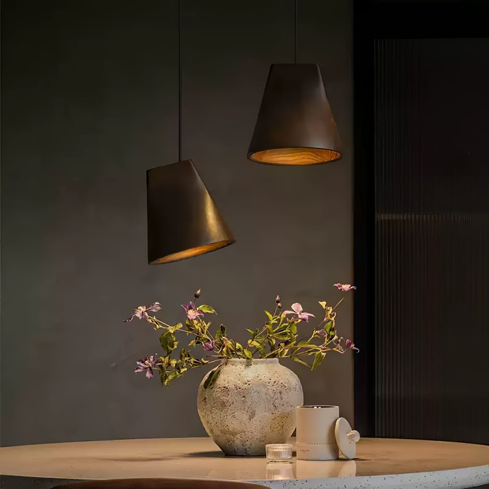 Vetra Rustikale Holz-Pendelleuchte-Letslighting