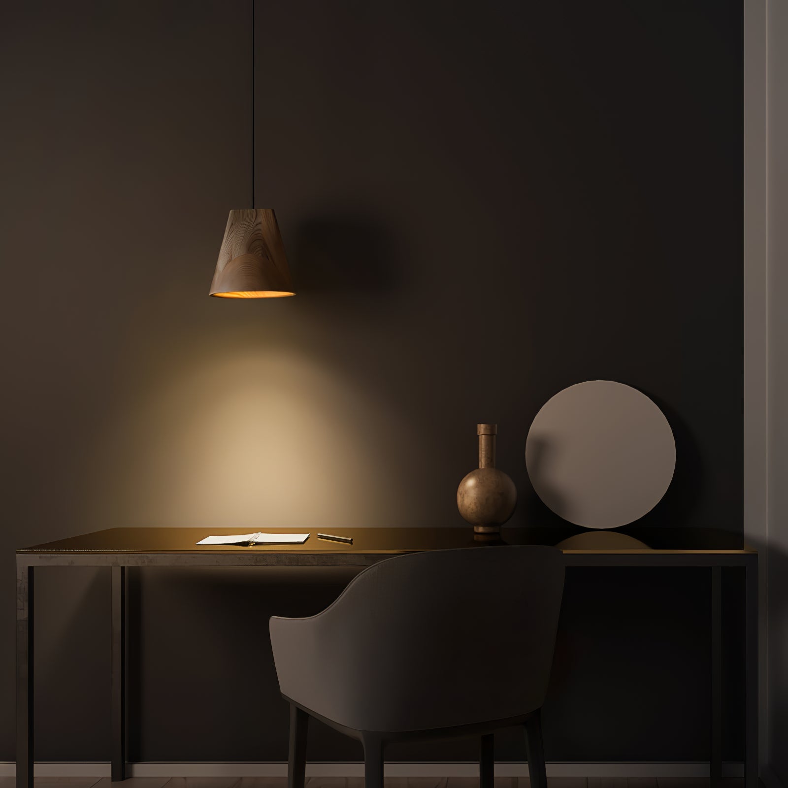 Vetra Rustikale Holz-Pendelleuchte-Letslighting