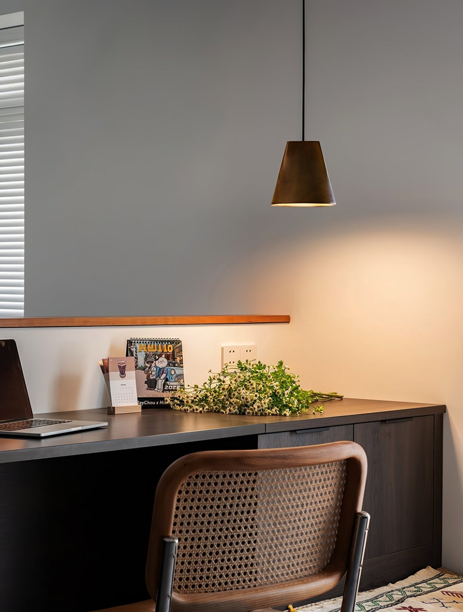 Vetra Rustikale Holz-Pendelleuchte-Letslighting