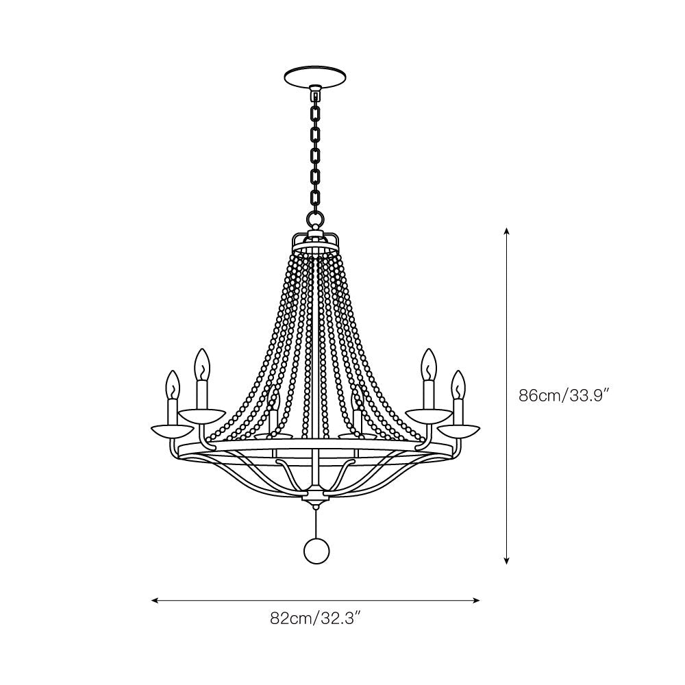 Alloren Vintage Industrial Empire Kronleuchter-Letslighting