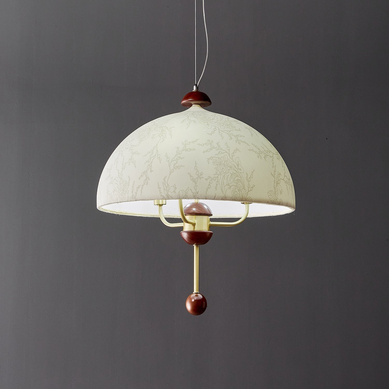 Varaeia Traditionelle Pendelleuchte aus Stoff und Holz-Letslighting