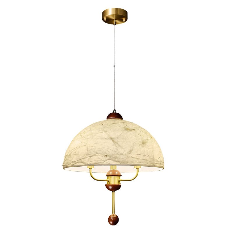 Varaeia Traditionelle Pendelleuchte aus Stoff und Holz-Letslighting