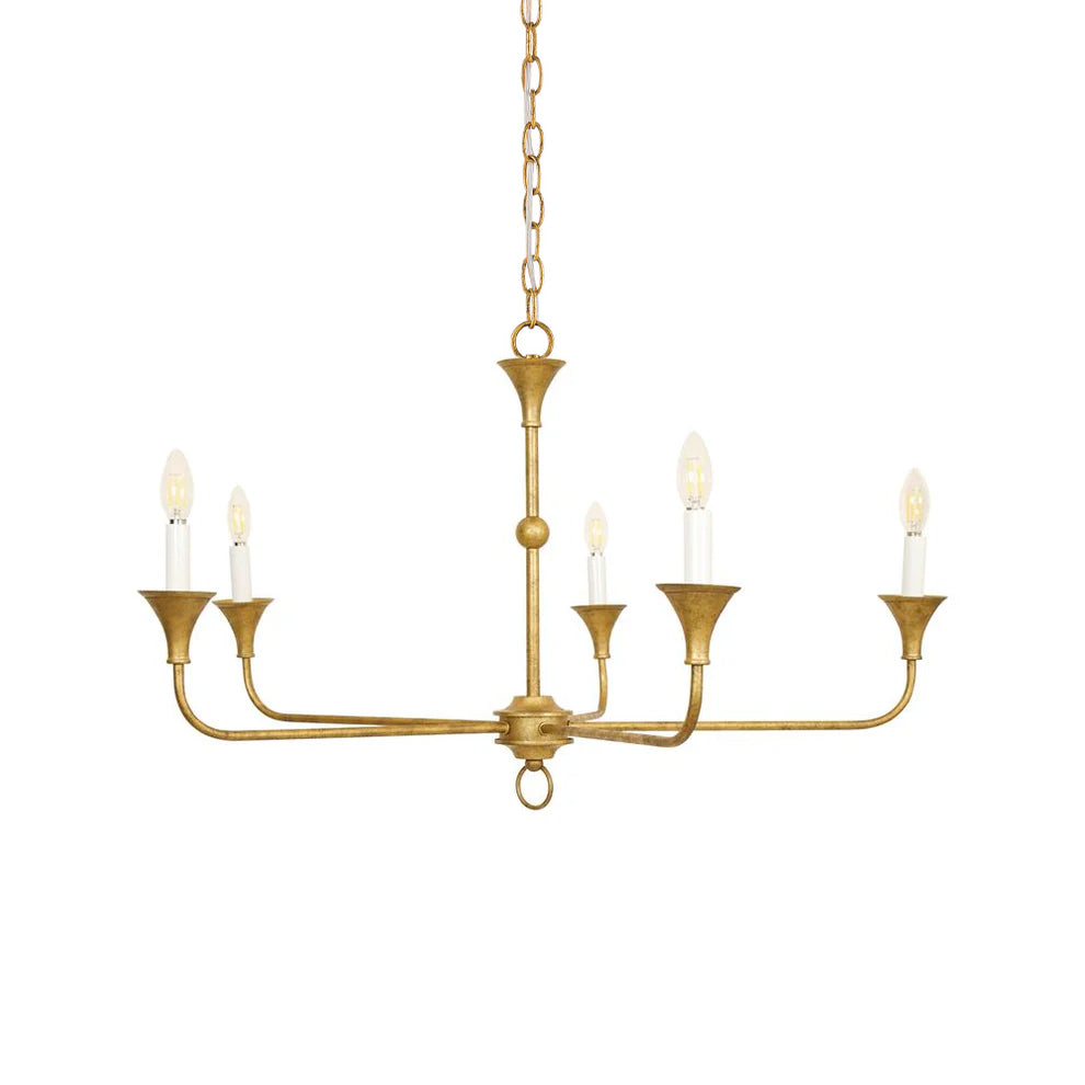 Unity Vintage Mid-Century Bronze Kronleuchter-Letslighting