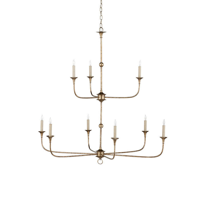 Wisp Großer Vintage-Kronleuchter im Industriestil in Bronze-Letslighting