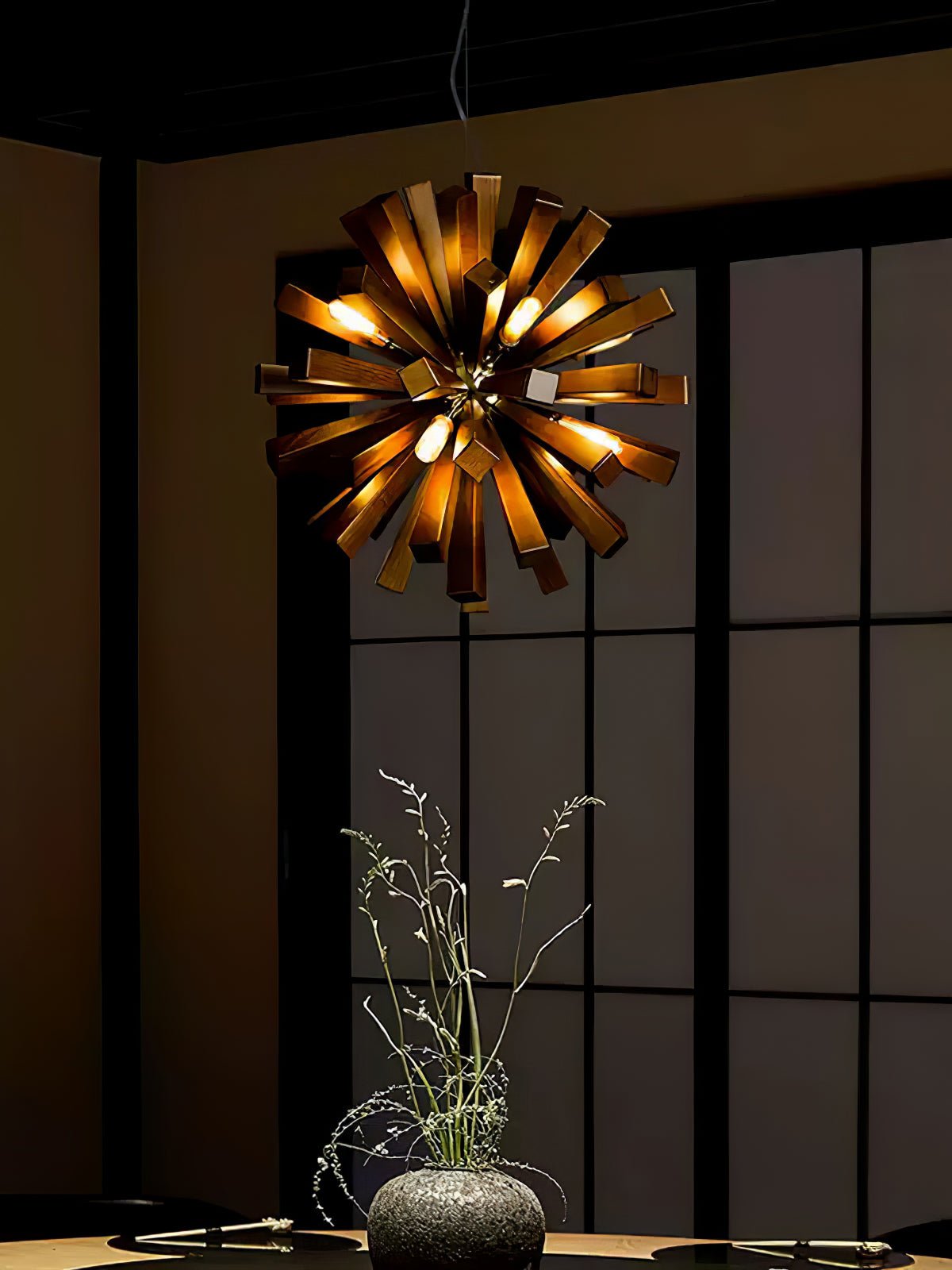Nova Premium Nordic Art Holzstrahl Kronleuchter-Letslighting