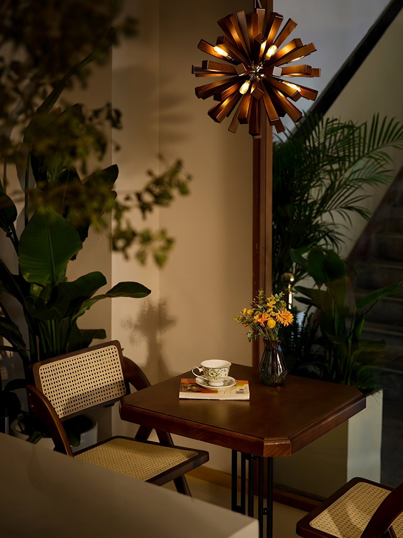 Nova Premium Nordic Art Holzstrahl Kronleuchter-Letslighting